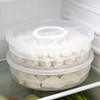 2 Pack 12 In 2-Compartment Round Food Storage Containers with