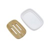 Lofekea Ceramic Soap Dish Bamboo Soap Holder for Bathroom and