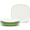 Noritake Colorwave Apple 8-1/4" Square Salad/Dessert Plates, Set of 4