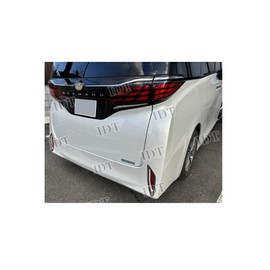 IDT ミニウエス付 40系 アルファード リフレクターカバー リフレクターガーニッシュ 簡単取り付け 外装 モール カスタム パーツ メッキリング トリム リア (メッキ)