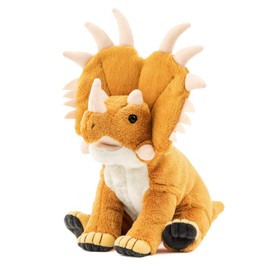 Carolata Stiracosaurus Plush Dinosaur (Ssuwa Series), 5.9 x 9.1 x 7.1 inches (15 x 23 x 18 cm)