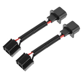 A ABSOPRO H13 9008 to H4 9003 Pigtail Wire Wiring Harness Adapters Headlight Retrofit (Set of 2)