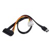CY 50cm eSATAp Power ESATA Combo to SATA 22pin &