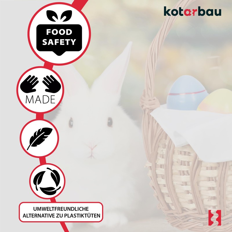 KOTARBAU® Wicker Basket with Handle Children's Easter Basket with Handle