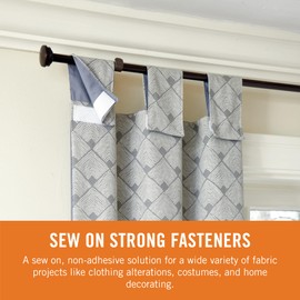 VELCRO Brand Sew On Strong Strips | 8 Sets, White | 2.5in x 1in