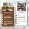 CAFE BREW COLLECTION Pour Over Coffee Maker with Permanent Filter,
