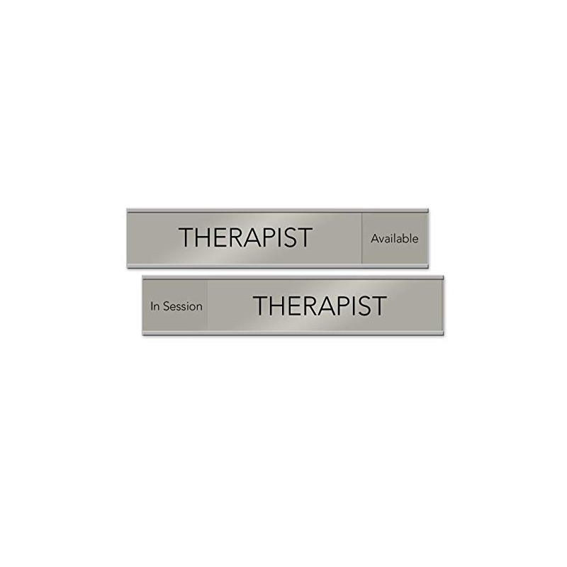 Therapist Slider Sign, 10" x 2" "Available/In Session" - Made