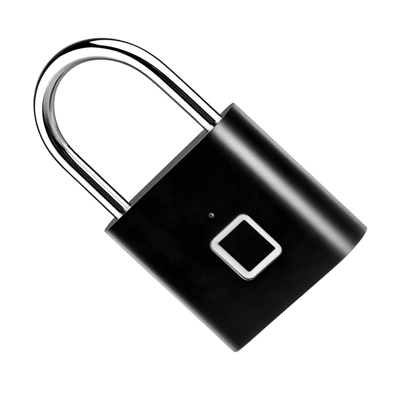 Smart Fingerprint Padlock Rechargeable Keyless 10 Fingerprints Morse Code Emergency