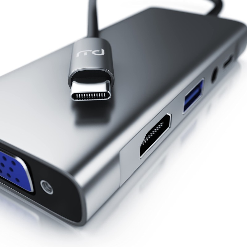 CSL - USB C HUB, Docking Station, 5-in-1 USB C