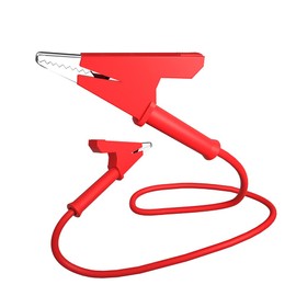 CZJZDZ 5pcs Alligator Clips Electrical Test Leads Dual Ended Crocodile Wire Cable with Insulators Clips Test Flexible Copper Cable for Electrical Testing 3.3ft/1m J.70036