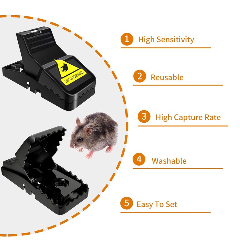 Mouse Traps Indoor for Home: Small Mice Trap for House