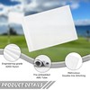 KINGTOP Golf Flag 20x14 Inch - Plain White, 420D Nylon,
