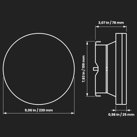Repa Market ø8" Inch White Steel Air Exhaust Diffuser - Adjustable Valve - Quiet Air Supply Intake - Metal Soffit Vent Grille - Home, Office - Indoor Ventilation - Round Ducting Cover