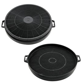 SPARES2GO Charcoal Vent Filter For Baumatic S1 Cooker Hoods (Pack of 2)