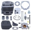 Adefol Cylinder Piston Carburetor Muffler Bolt Kit for HUSQVARNA 51