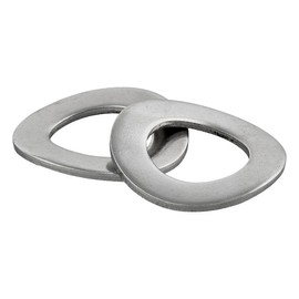 Spring washers shape B, corrugated, according to DIN 137, stainless steel A2 / V2A, corrugated washers, spring washers, washer (M10, pack of 10)