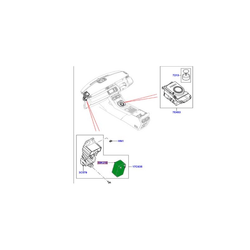 LAND ROVER DASH AUXILIARY BATTERY RANGE ROVER EVOQUE LR024953