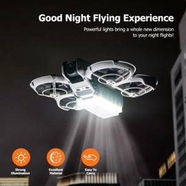 STARTRC PHOTO STARTRC PHOTO Neo Battery Protector for DJI Neo Accessories, Neo LED Light Landing Gear 2-in-1 Kit