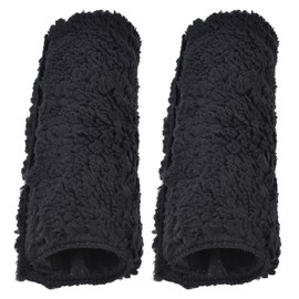 Atyhao Wheelchair Armrest Cover Autumn Winter Office Chair Lambswool Foam Layer Arm Pad Accessories 1 Pair Office Seat Armchair Slipcover