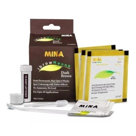 MINA Tinta Henna Para Cejas Semi Permanente 3 Sobres