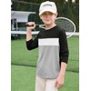 Haloumoning Boys Long Sleeve Shirts Kids Fashion Fall Tops Crewneck