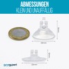 DIYexpert 50s-Pack Suckers for Fairy Lights, 20 mm Saugnap Slotted