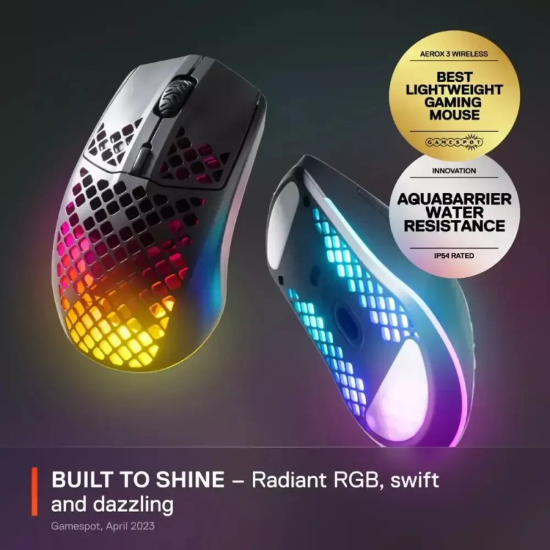 SteelSeries New SteelSeries Aerox 3 Wireless Ultra Lightweight Gaming Mouse