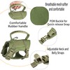 bvya Tactical Nylon Small Dog Vest Harness Adjustable Comfy Mesh