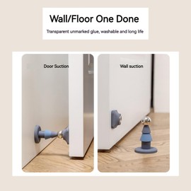 SZFUDIGO Magnetic Door Stop，Door stoppers for Wall Magnetic Wall Door Stopper Magnet Door Stops for Wall(Ivory White)