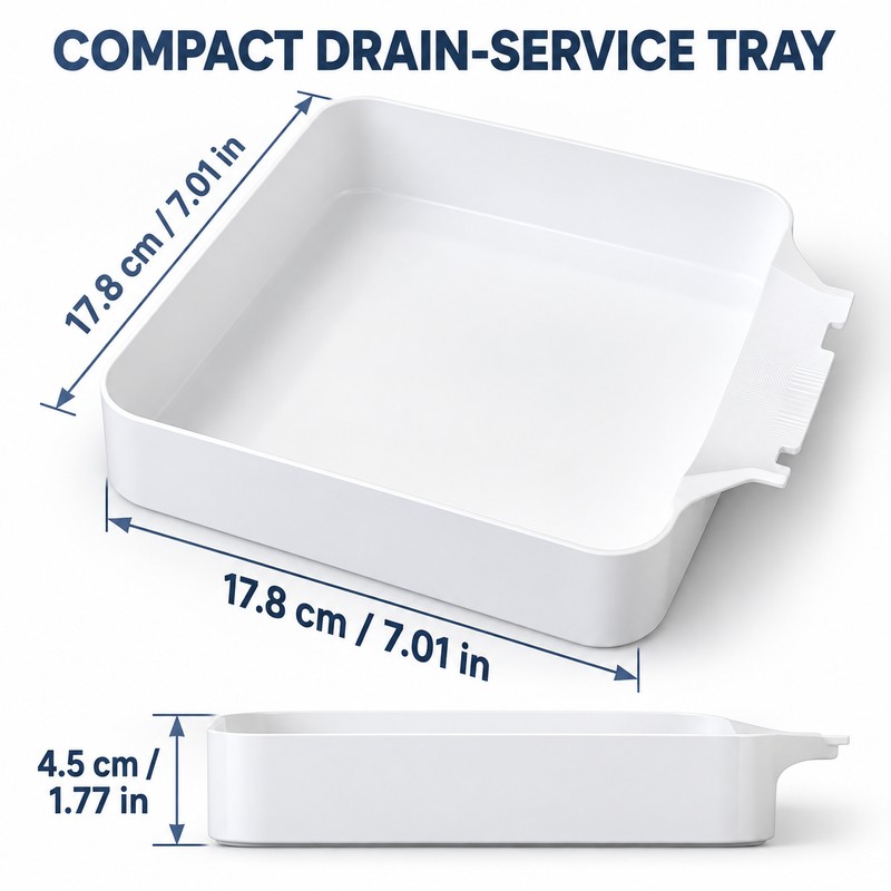 Washing Machine Drain Water Collection Tray, 7 Inch Lint and