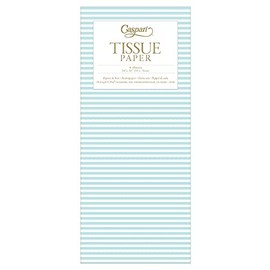 Caspari Mini Stripe Gift Tissue Paper in Robin's Egg - 4 Sheets Included