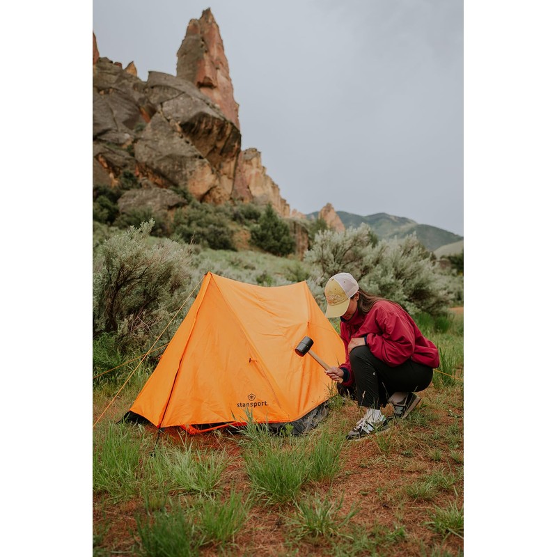 Stansport 2-Person Eagle Backpacking Tent Orange Large