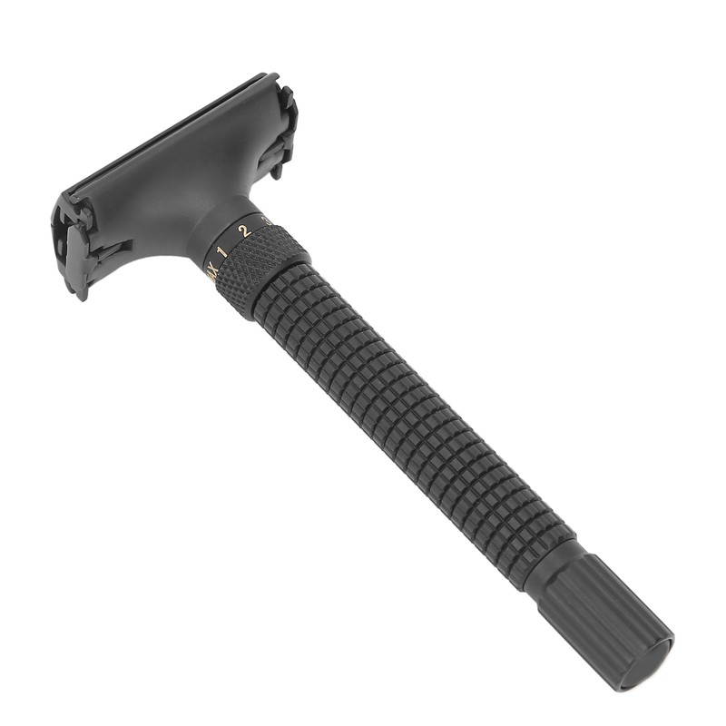 Men Manual Razor Blade Base Set Adjustable Brass Double Edge