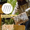 DECOHS 100 Pcs Metal Beeswax Foundation Support Pins with Box,