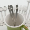 (Hyunwoo) HWF Smile Punch Tea Spoon Tea Fork 10P /
