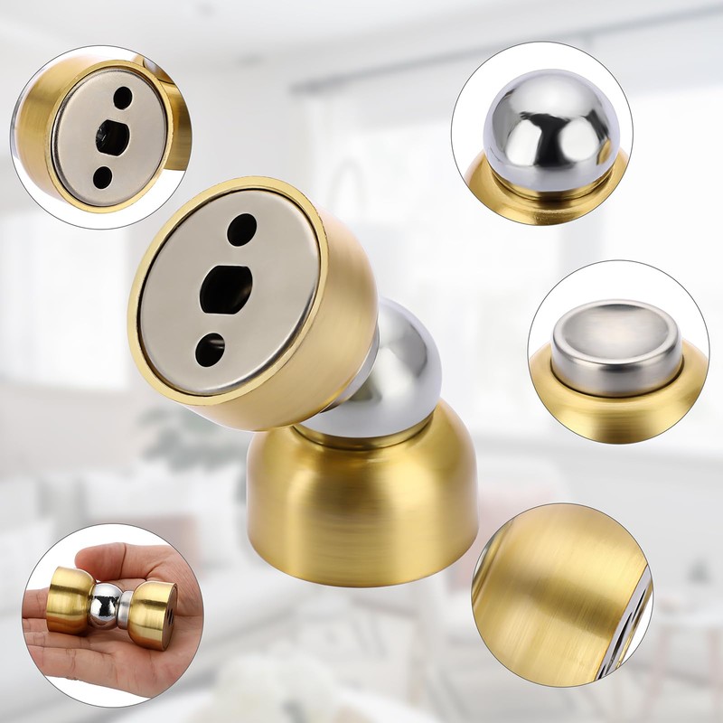 IGNPION Set of 2 Door Holder Mini Magnetic Door Stoppers