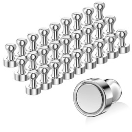 Avesteir Pack of 28 Neodymium Magnets Extra Strong 12 x 16 mm, Neodymium Magnets Small with Storage Box, Mini Magnets for Magnetic Board, Pegboard, Notice Board, Fridge, Conical Magnets, Music Magnets
