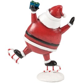 Primitives by Kathy Skating Santa Figurine