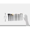 Crown Brush 15 piezas Pro con estuche de diseño, color
