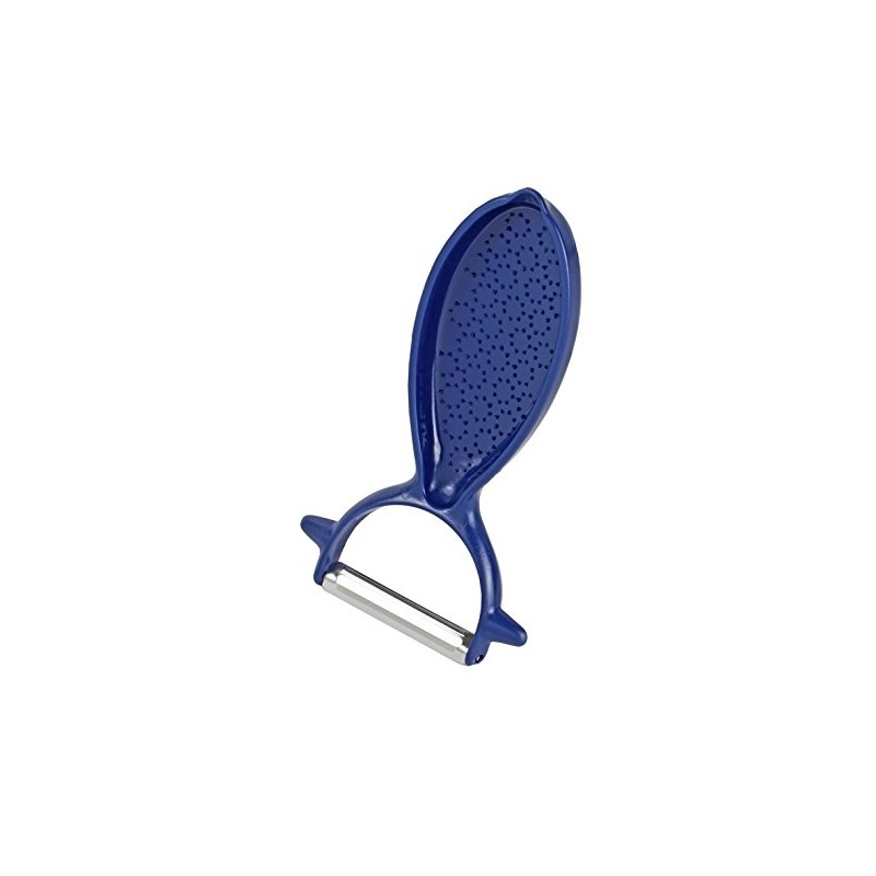DELISH KITCHEN CC-1279 Pearl Metal Peeler Peeler, Navy, 5.7 x