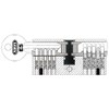 ABUS Türzylinder mit Knopf, Silber, 46857