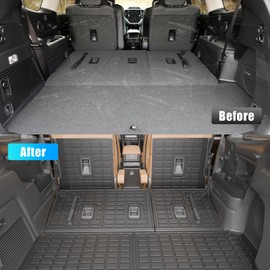 Dattumar Cargo Liner Compatible with 2019-2025 Subaru Ascent 7-Seater Kick Mats All Weather Back Seat Cover Protector 2024 Ascent Accessories (Trunk Mat+2nd Row Backrest Mats+3rd Row Backrest Mats)