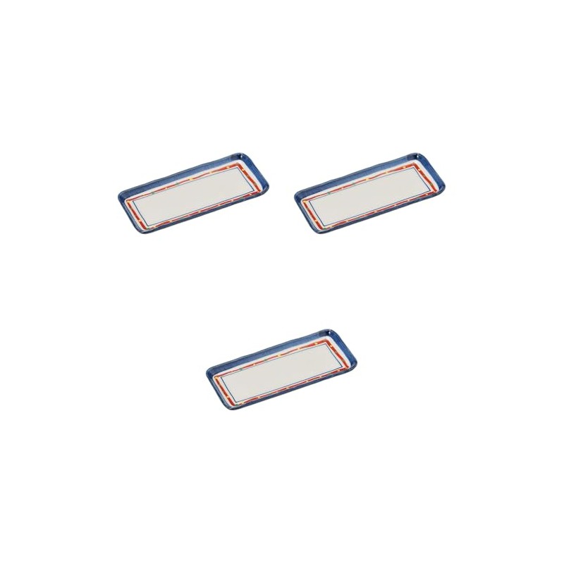 セトモノホンポ(Setomonohonpo) 3個セット 新珠（あらたま）付出皿 [ 21×9.4cm ] | 前菜皿陶磁器