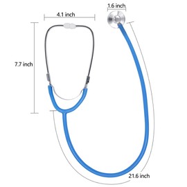 Zcaukya Kids Stethoscope, Real Working Nursing Stethoscope for Kids Role Play, Doctor Game (Blue)