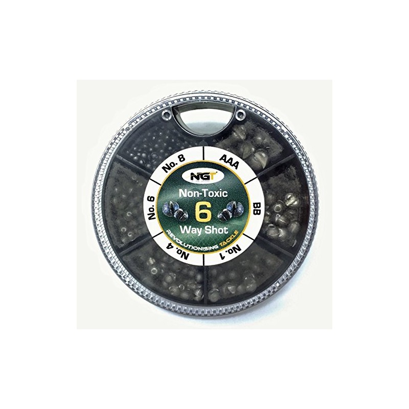 NGT 6 Way Dispenser - Non Toxic Fishing Split Shot