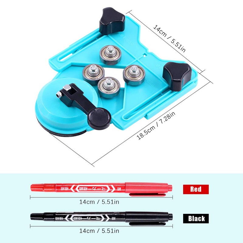 Swpeet 13Pcs Tile Hole Saw Set, Including 10Pcs 0.23-3.15 inch