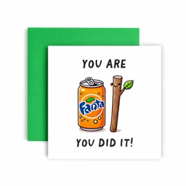 Huxters Funny Congratulations You Did It Card Fantastick Well Done you Passed and were Awesome So proud Card for Son Daughter Nephew Niece - 14.8cm (You Did It)