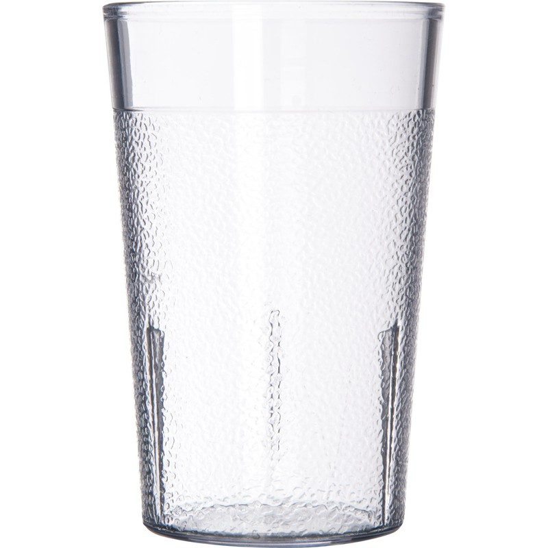 CFS 55018107 Stackable ShatterResistant Plastic Tumbler, 5 oz., Clear (Pack