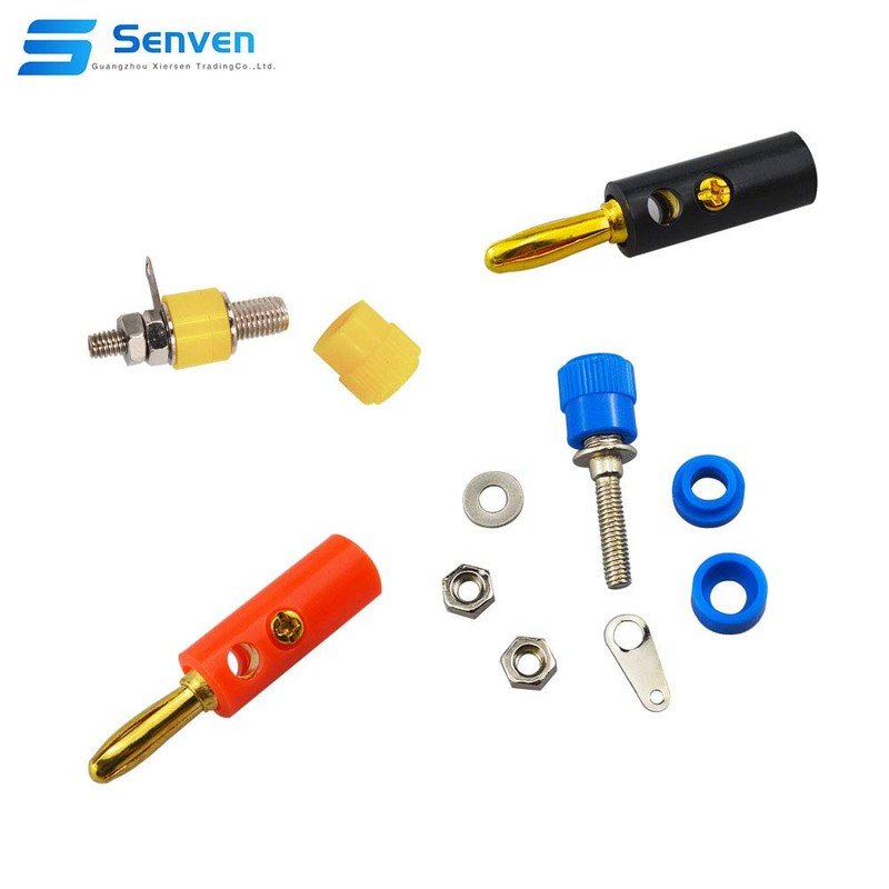 senvenelec 24pcs 4 mm Banana Clamp Socket, 4 mm Lantern