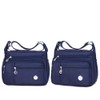 KEEPOP Bolso bandolera para mujer, multibolsillo, impermeable, ligero, de nailon,